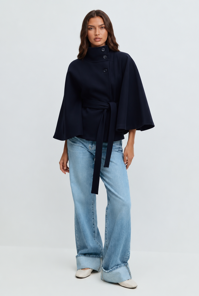 Natalie | Belted Tailored Wool Coat
