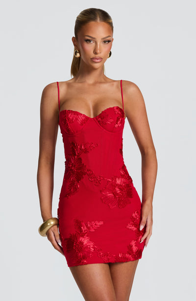 Noelle Floral Corset Mini Dress