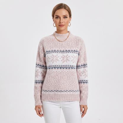 Nora | Fair Isle Mock Neck Pullover