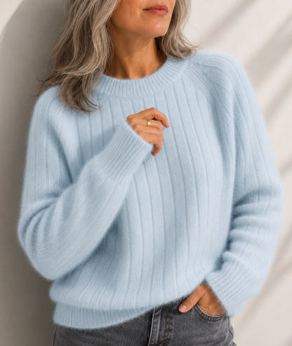 Milena | Fluffy Knit Regular Fit Sweater