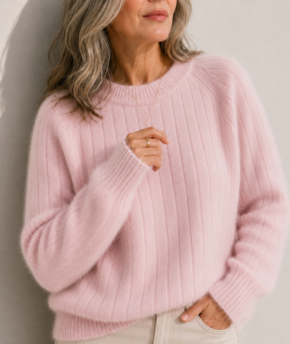 Milena | Fluffy Knit Regular Fit Sweater
