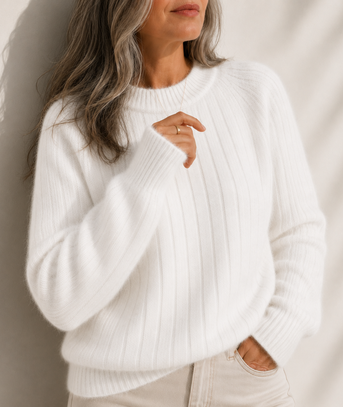 Milena | Fluffy Knit Regular Fit Sweater
