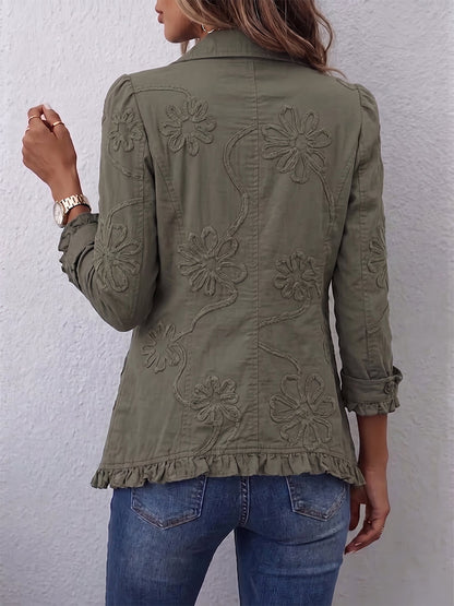 Perdita | Floral Embroidered Utility Jacket