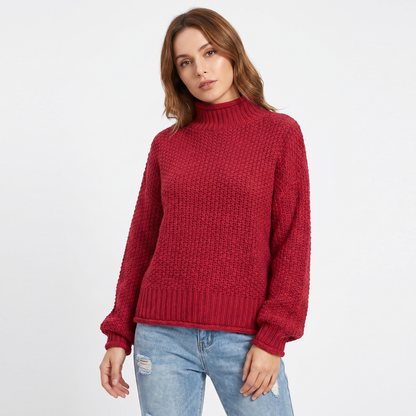 Poppy | Oversized Mock Neck Jumper