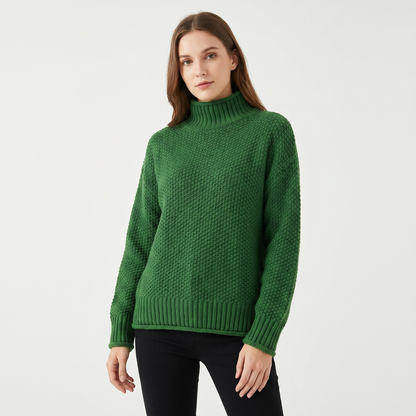 Poppy | Oversized Mock Neck Jumper