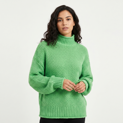 Poppy | Oversized Mock Neck Jumper