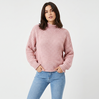 Poppy | Oversized Mock Neck Jumper