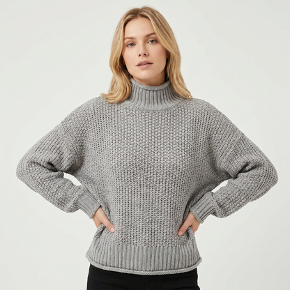 Poppy | Oversized Mock Neck Jumper