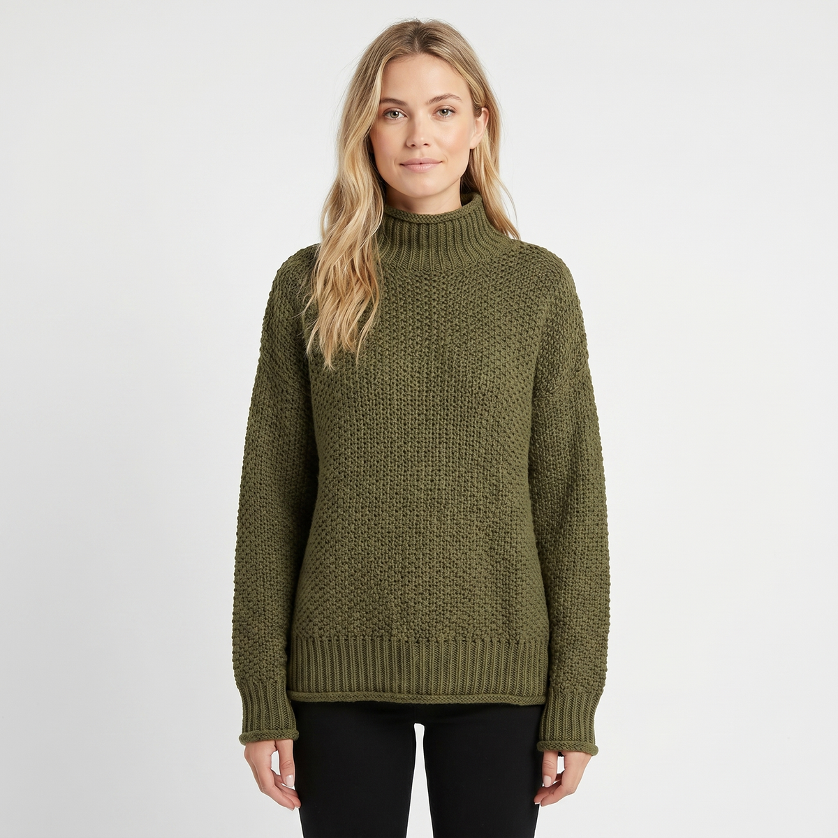 Poppy | Oversized Mock Neck Jumper
