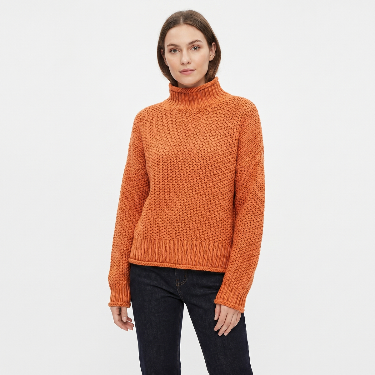 Poppy | Oversized Mock Neck Jumper