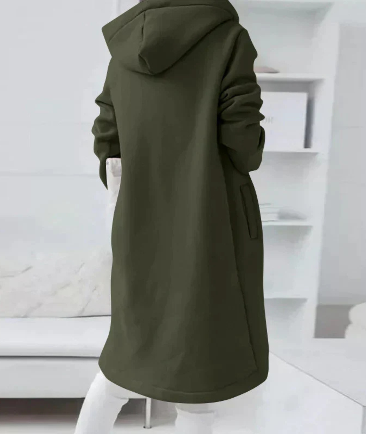 Renee | Longline Zip-Up Hooded Jacket