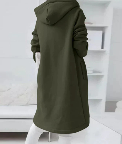 Renee | Longline Zip-Up Hooded Jacket