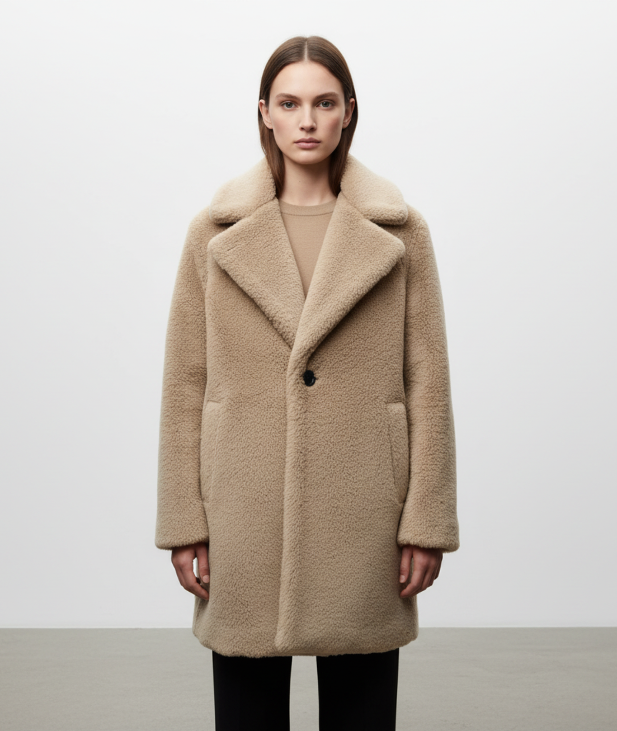Rita | Relaxed Fit Teddy Coat