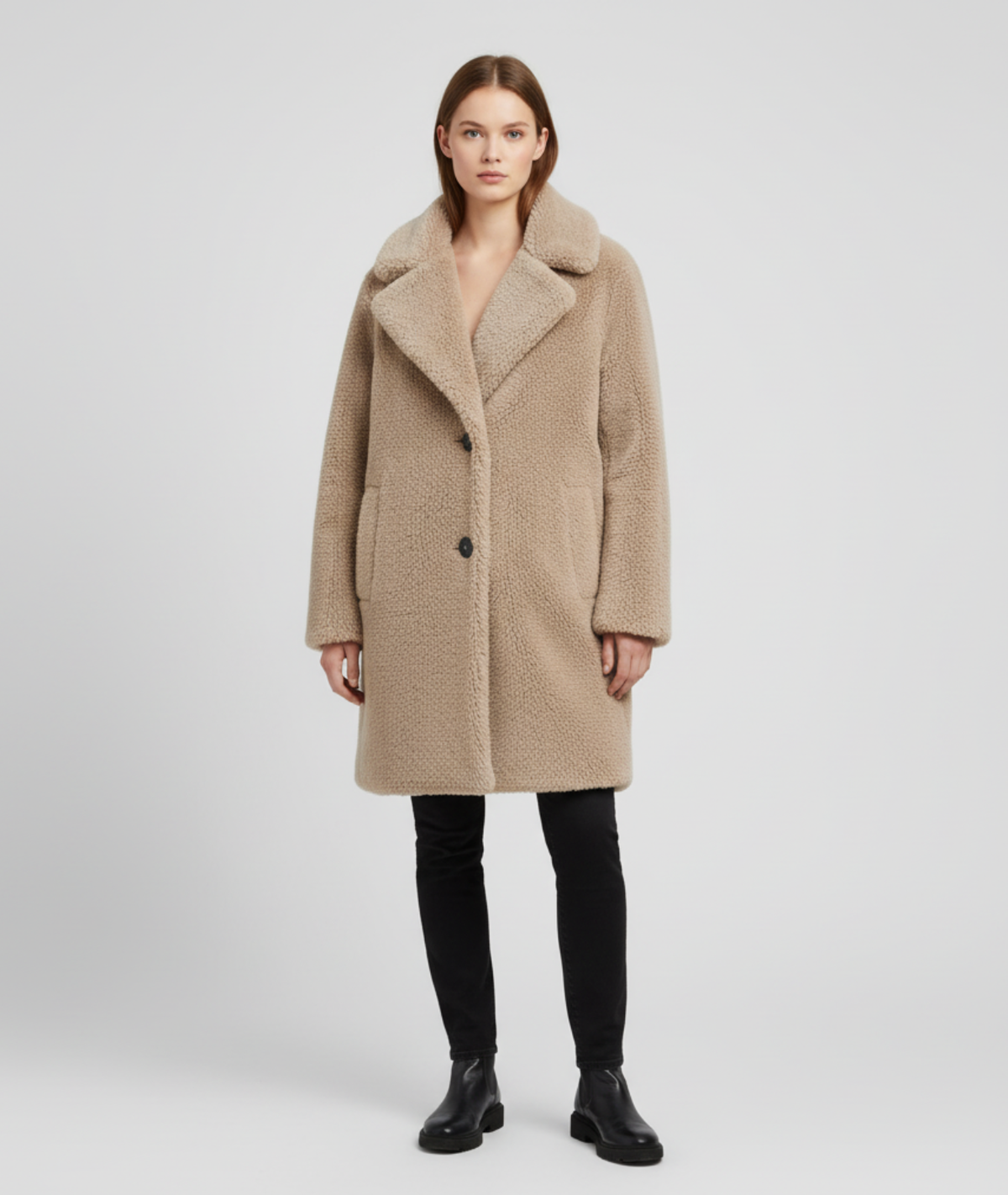 Rita | Relaxed Fit Teddy Coat