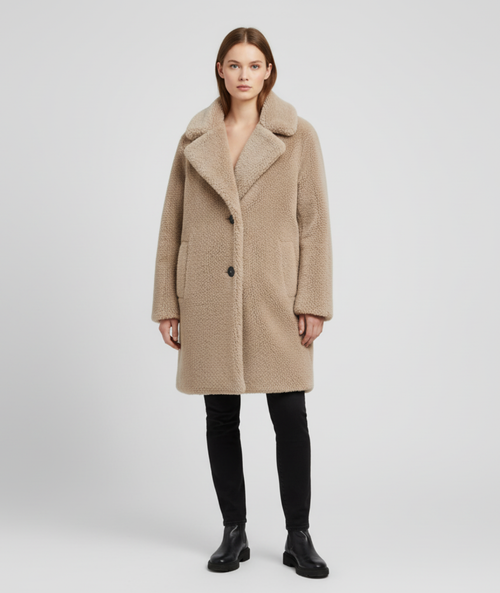 Rita | Relaxed Fit Teddy Coat