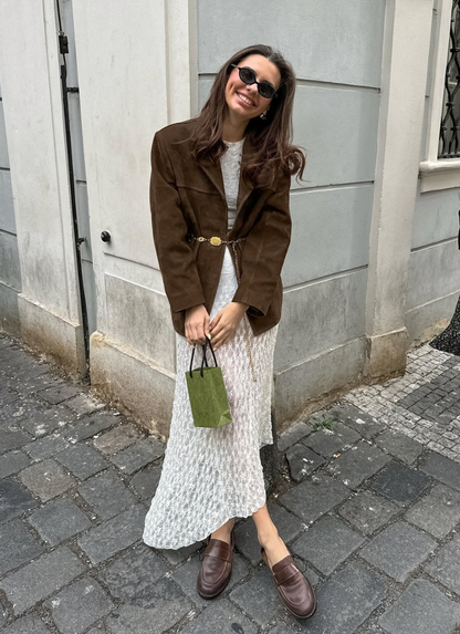 Romy Suede Button Jacket