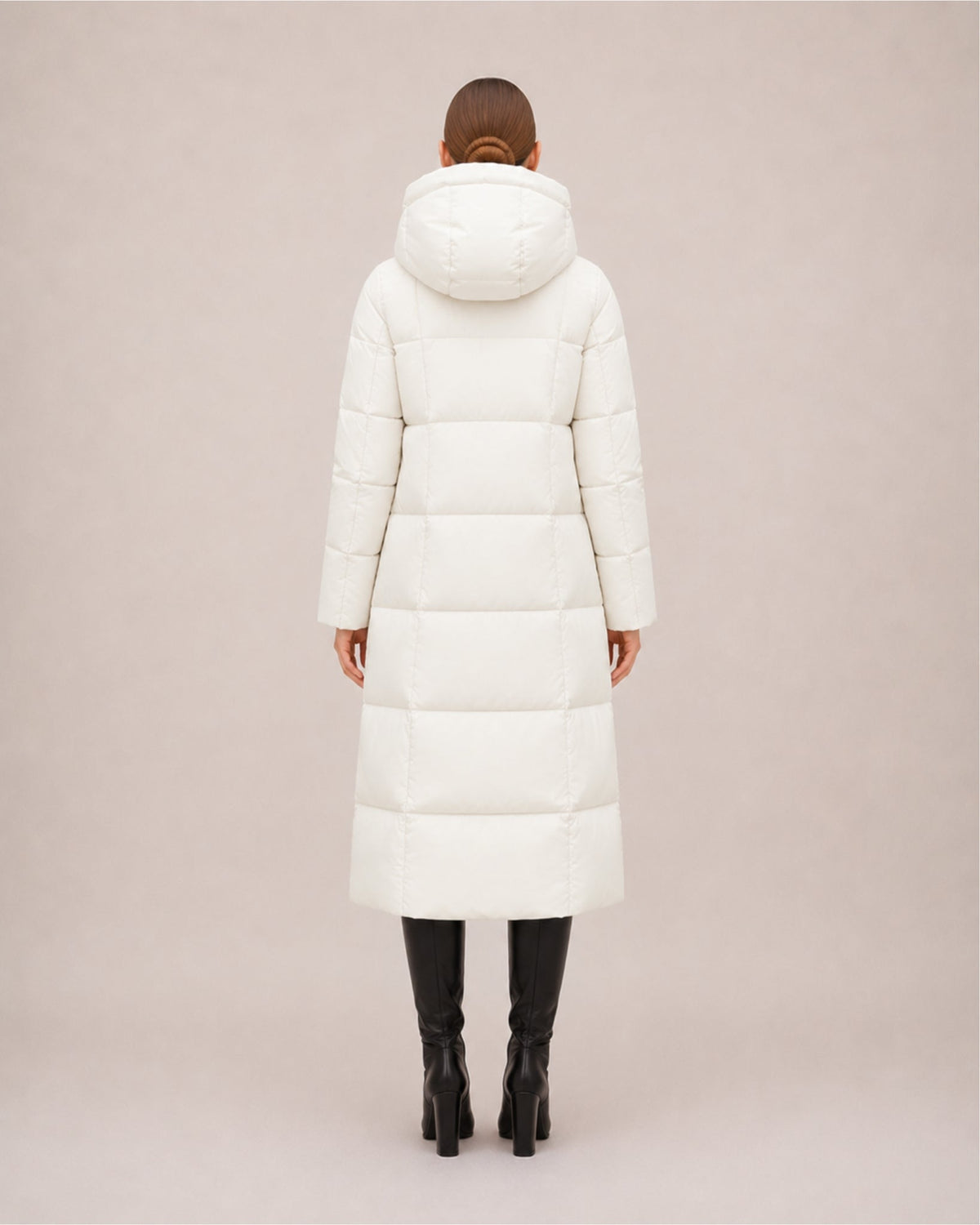Rosalie | Long Hooded Puffer Coat