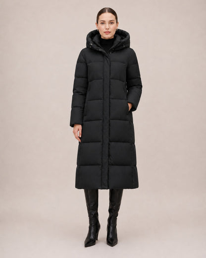 Rosalie | Long Hooded Puffer Coat