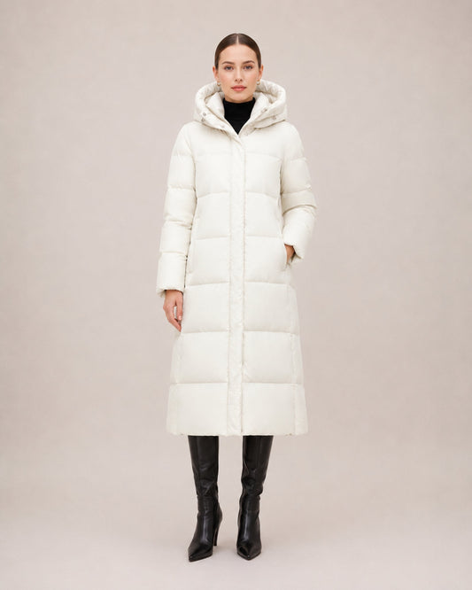 Rosalie | Long Hooded Puffer Coat