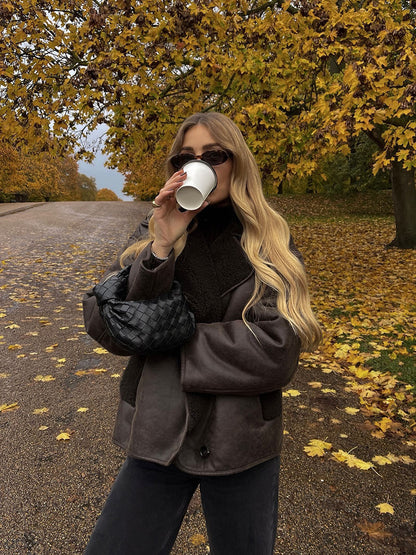Rosalind | Shearling Faux Leather Jacket