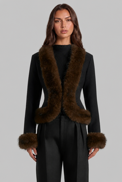 Rosalyn | Faux Fur Trim Jacket