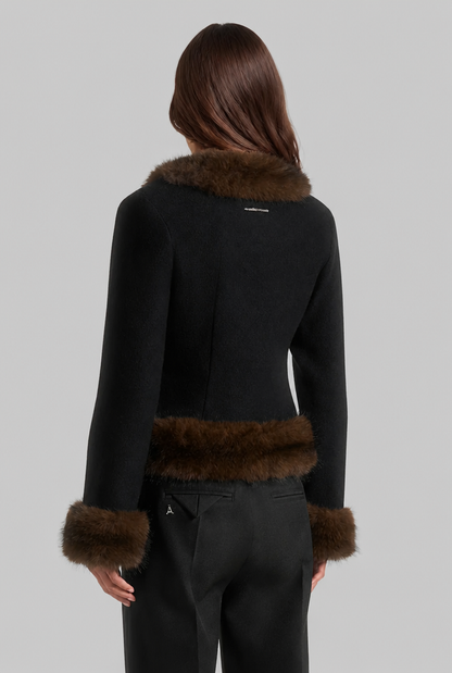 Rosalyn | Faux Fur Trim Jacket