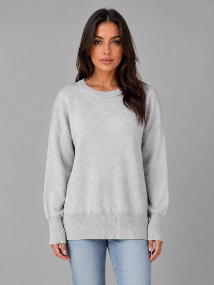 Sandra | Jersey de punto extragrande con cuello redondo