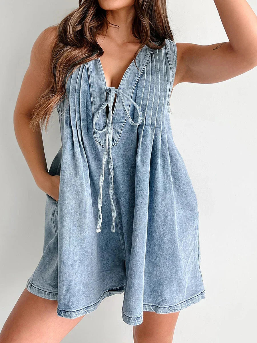 Sara Tie Mini Dress