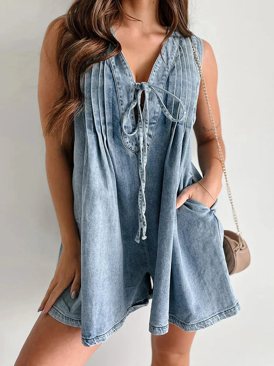 Sara Tie Mini Dress