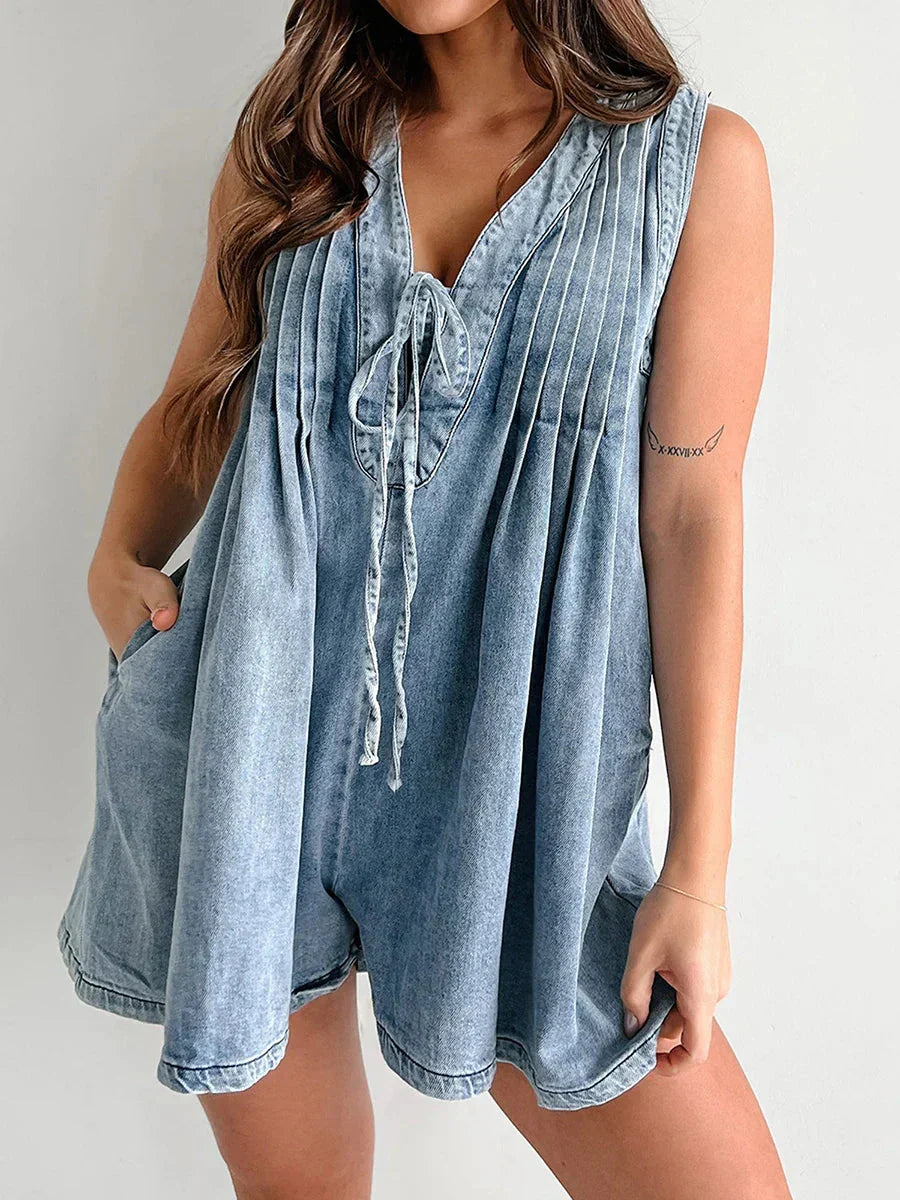 Sara Tie Mini Dress
