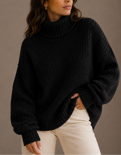 Scarlett | Oversized Chunky Turtleneck Knit Sweater