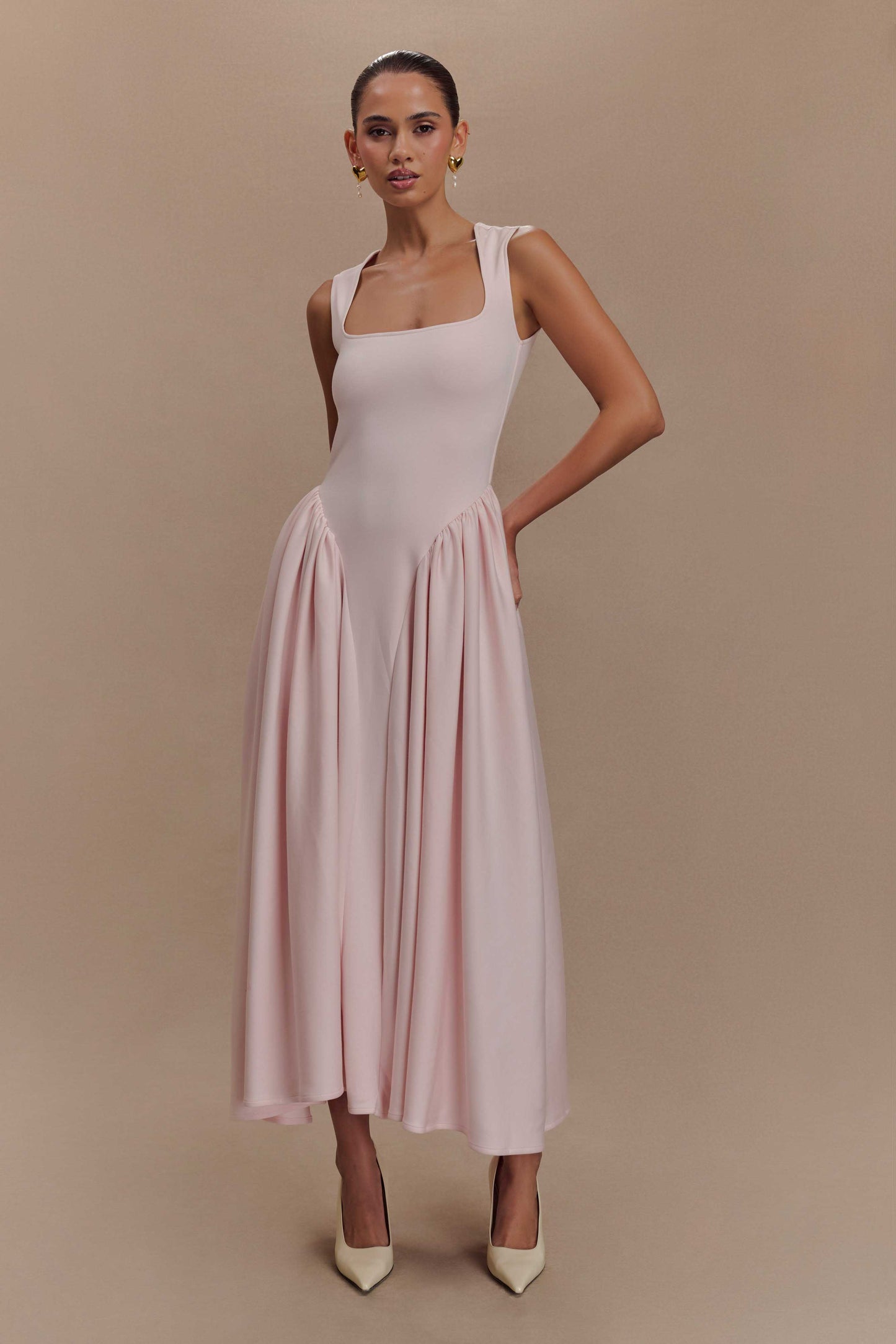 Sharissa Drop Waist Midi Dress
