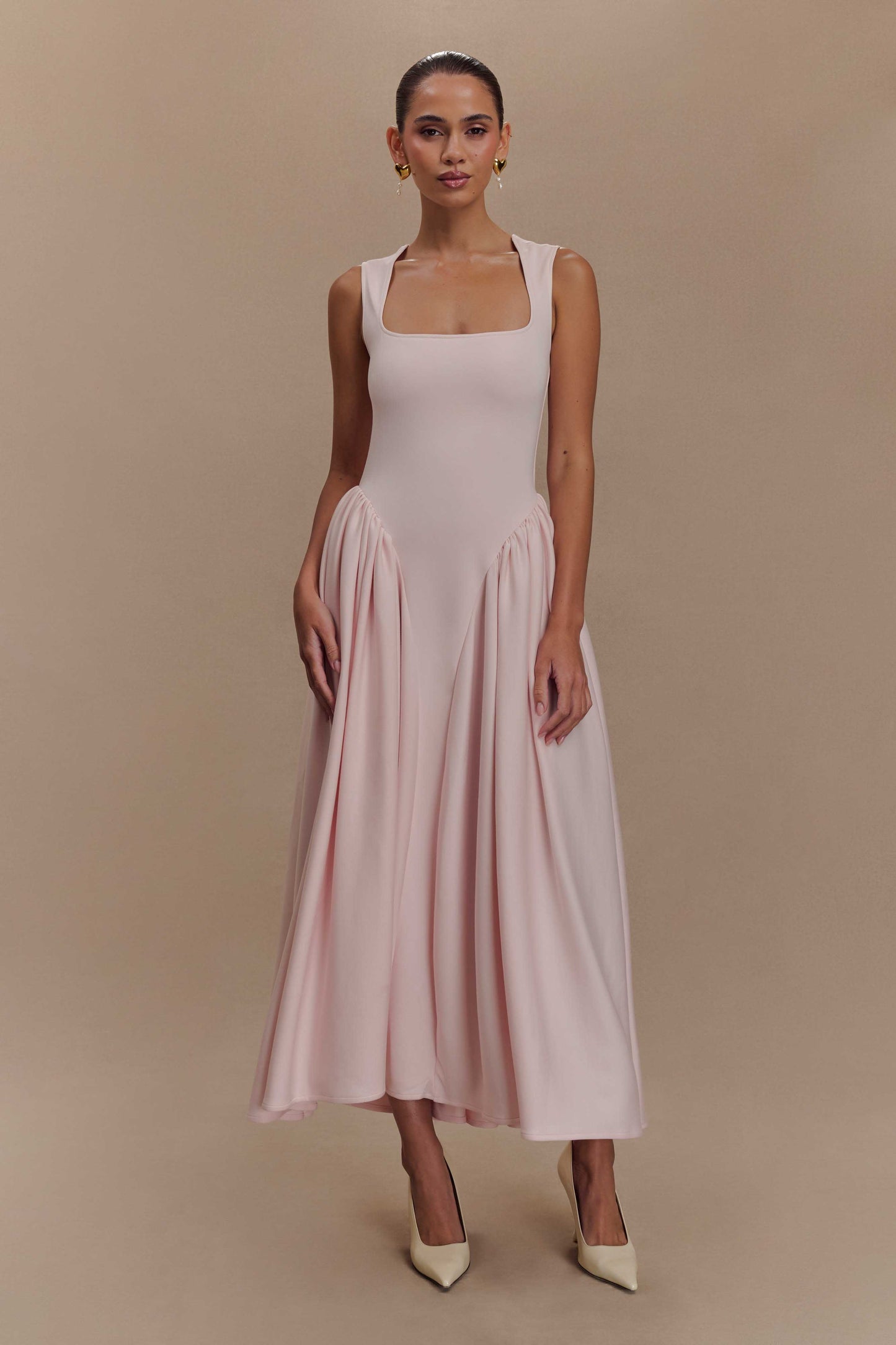 Sharissa Drop Waist Midi Dress