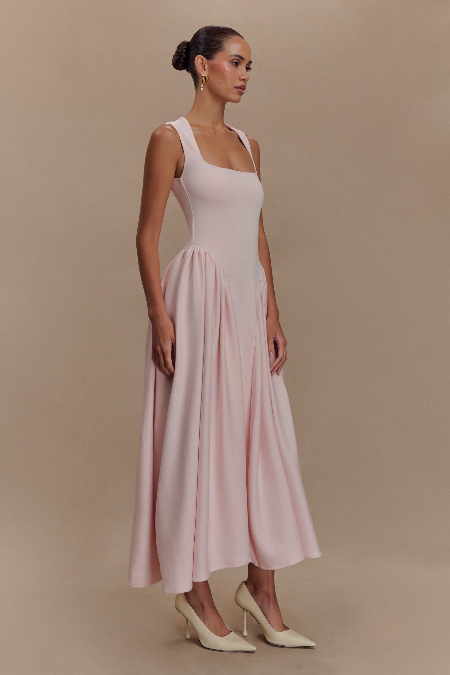 Sharissa Drop Waist Midi Dress