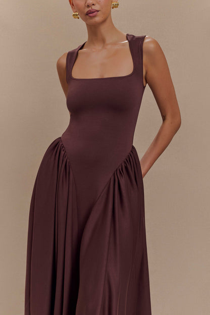 Sharissa Drop Waist Midi Dress