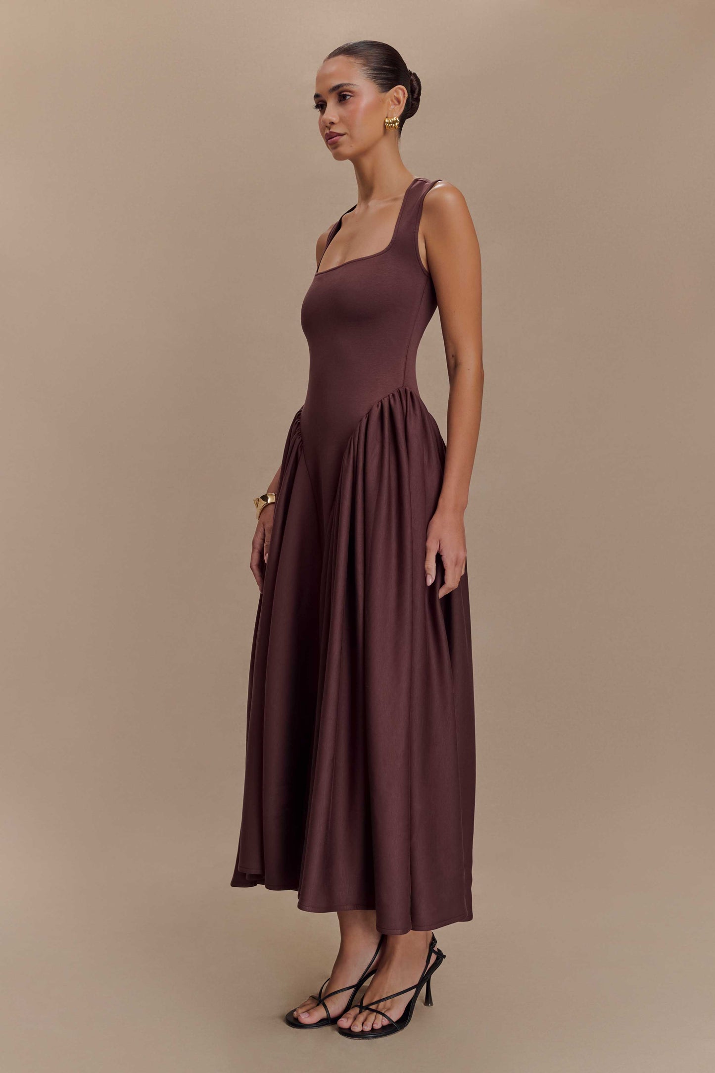Sharissa Drop Waist Midi Dress