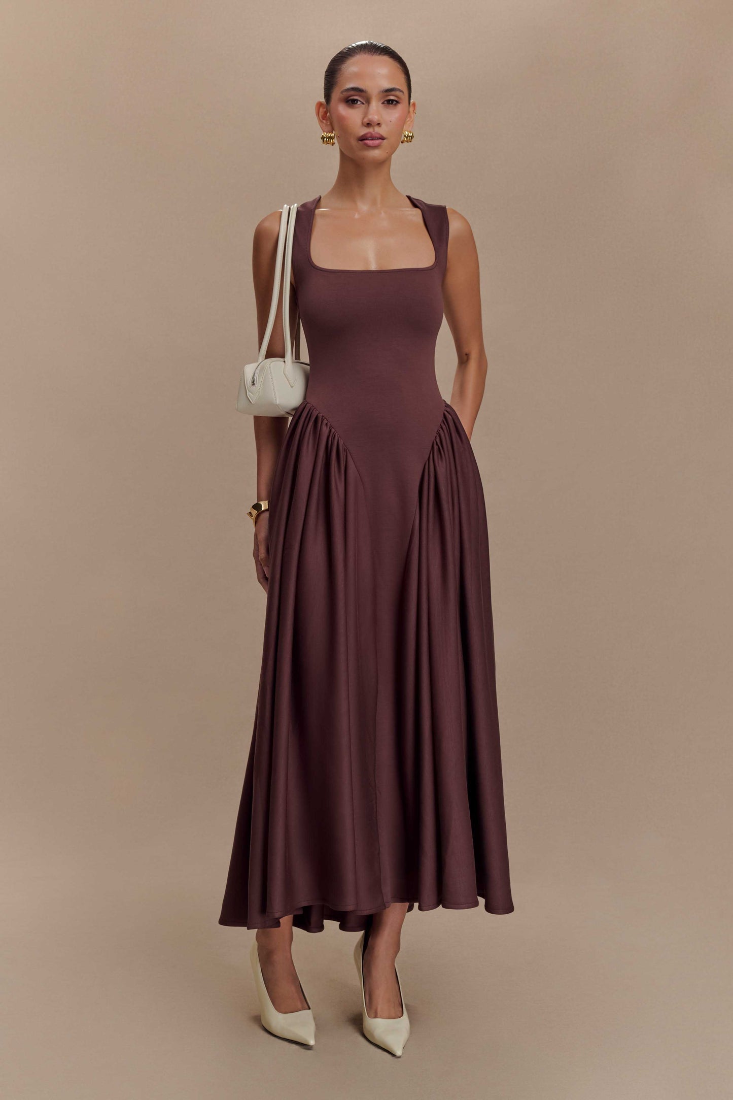 Sharissa Drop Waist Midi Dress