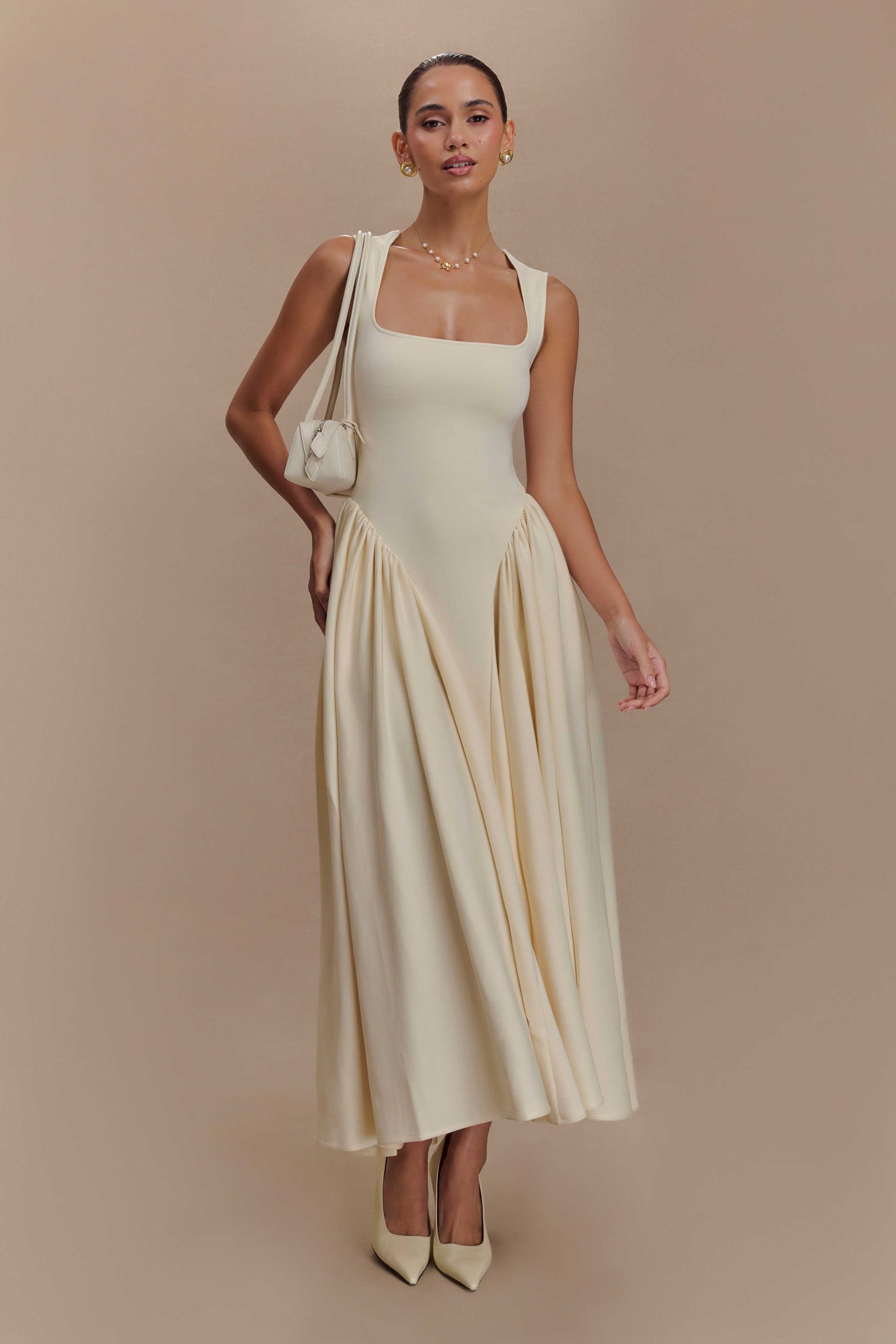 Sharissa Drop Waist Midi Dress