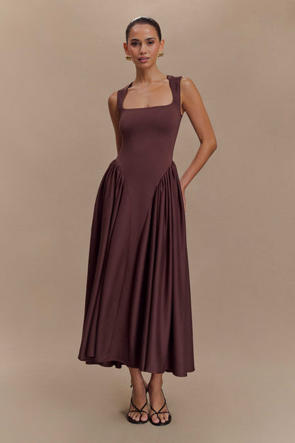 Sharissa Drop Waist Midi Dress
