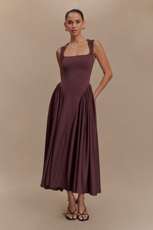 Sharissa Drop Waist Midi Dress