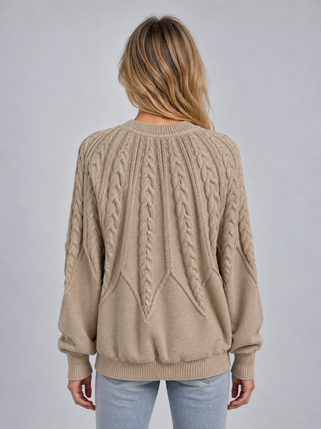 Sheila | Jersey de punto de ochos con cuello redondo