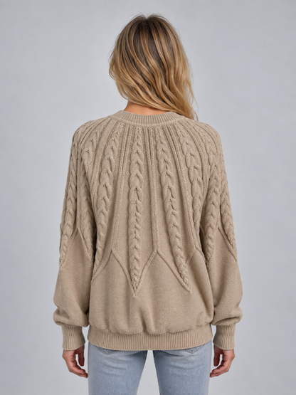 Sheila | Jersey de punto de ochos con cuello redondo