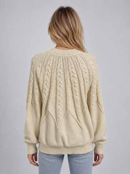 Sheila | Jersey de punto de ochos con cuello redondo