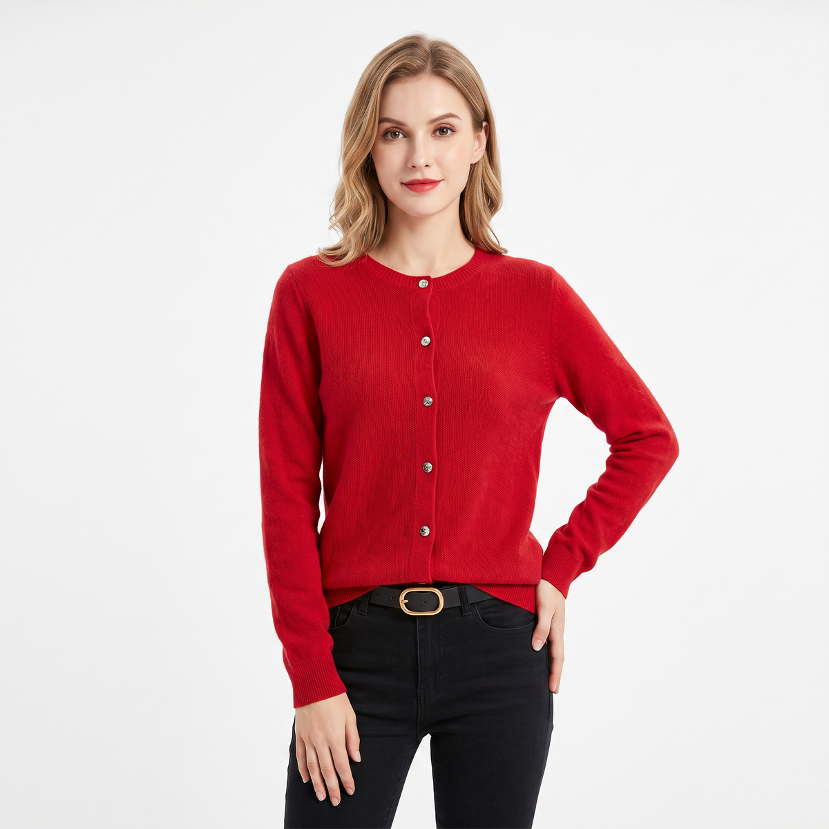 Sienna | Slim Fit Button-Front Cardigan