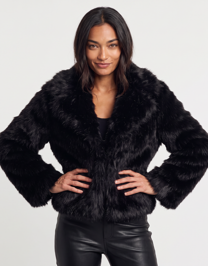 Sofia | Faux Fur Cropped Jacket