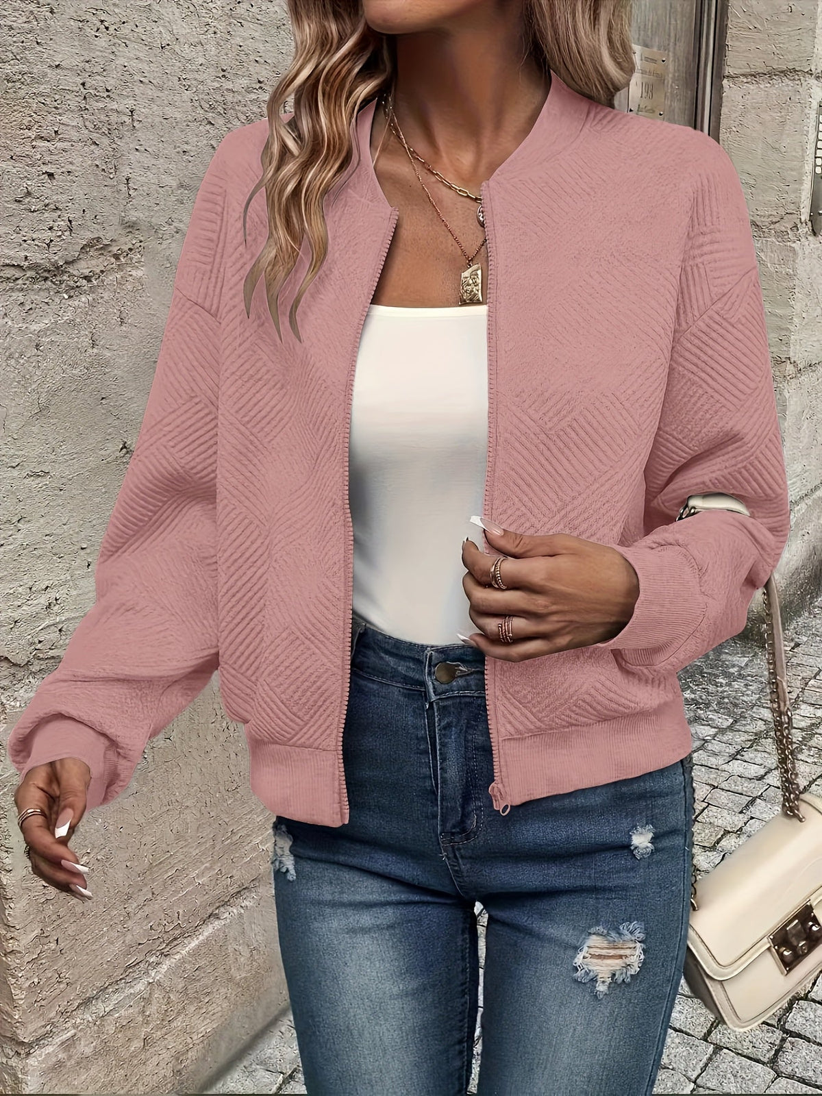 Solene | Relaxed Fit Lightweight Zip-Up Jacket