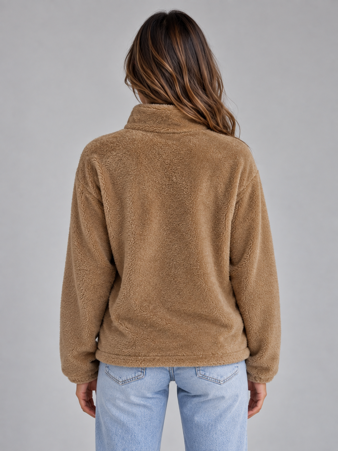 Tilda | Chaqueta de forro polar de tacto suave con cremallera y cuello alto