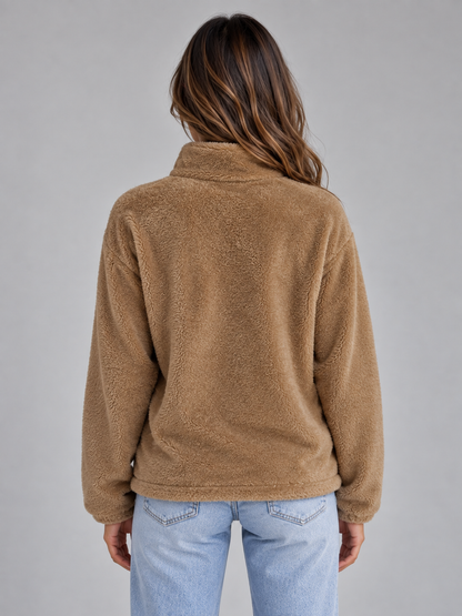 Tilda | Chaqueta de forro polar de tacto suave con cremallera y cuello alto