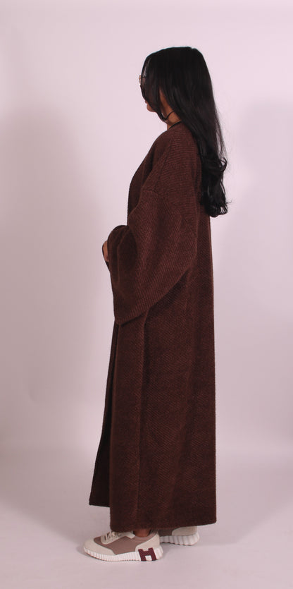 Valentina | Oversized Open Front Longline Coat