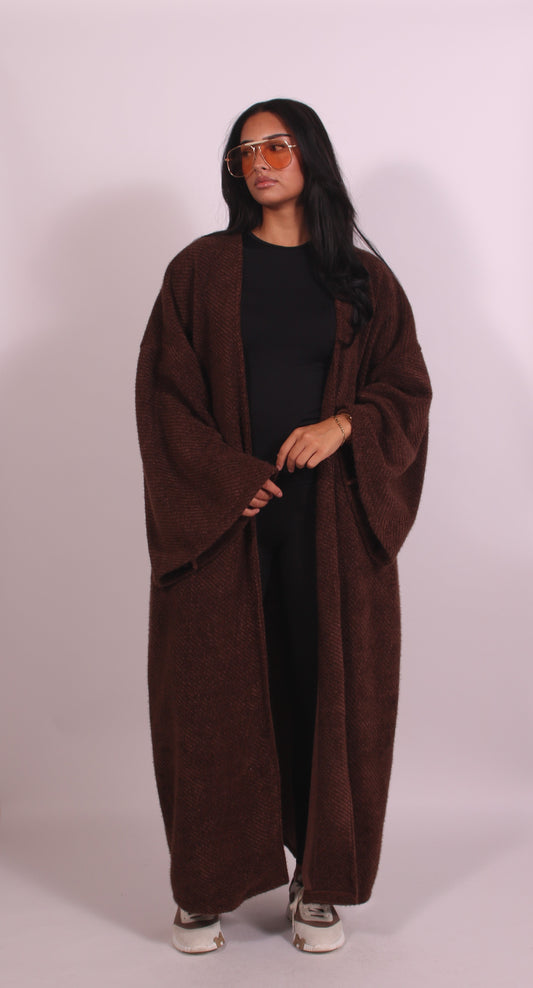 Valentina | Oversized Open Front Longline Coat